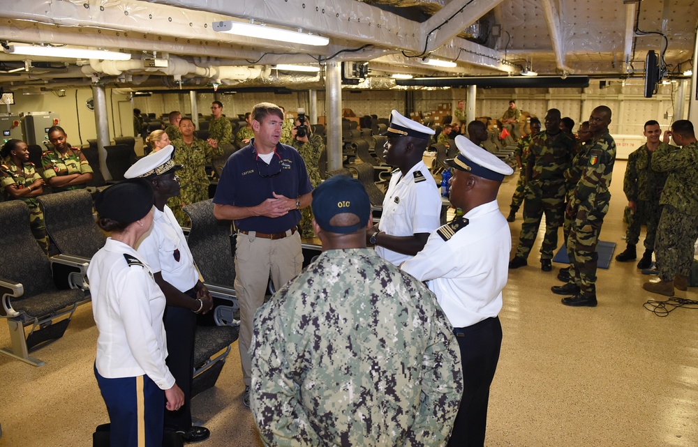 Senegalese Navy Chief of Naval Staff Tours USNS Carson City