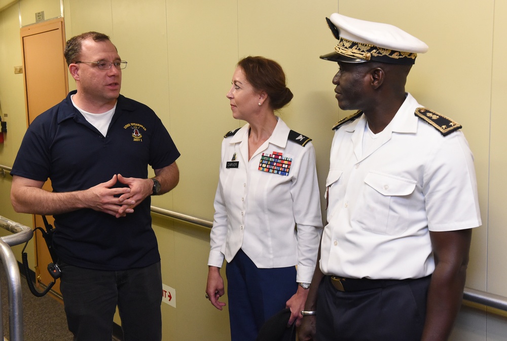 Senegalese Navy Chief of Naval Staff Tours USNS Carson City