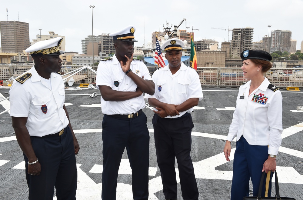 Senegalese Navy Chief of Naval Staff Tours USNS Carson City