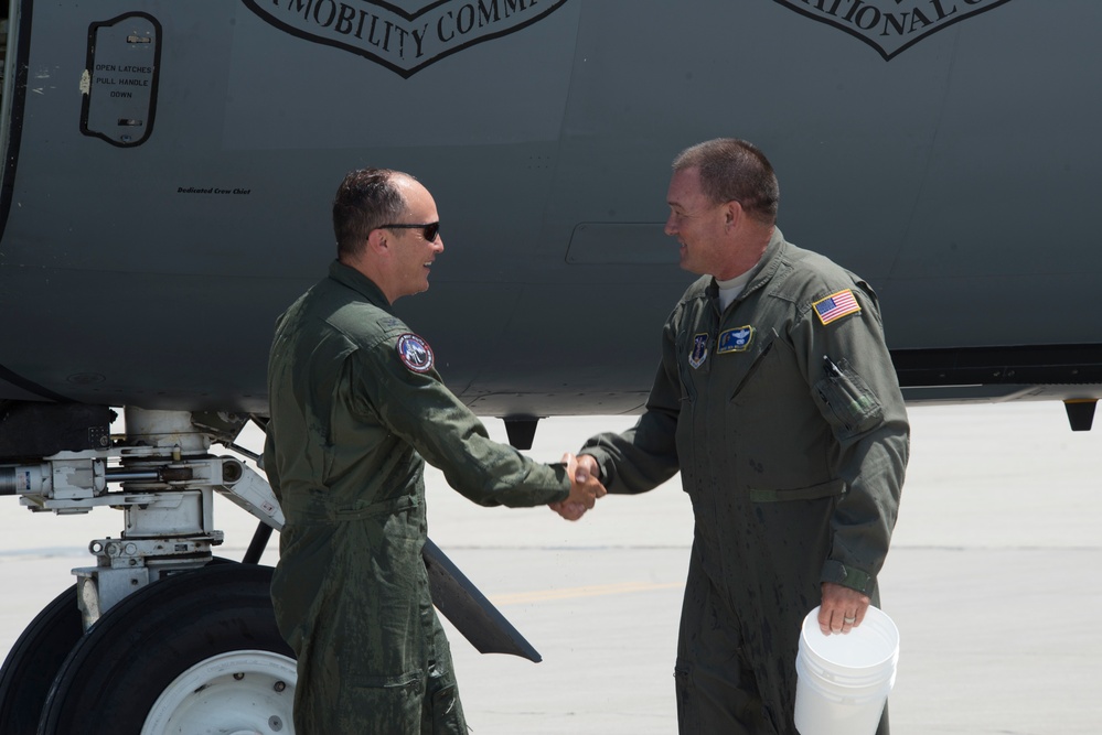Col. Daniel Boyack completes fini-flight