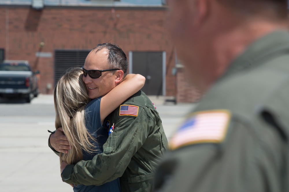 Col. Daniel Boyack completes fini-flight