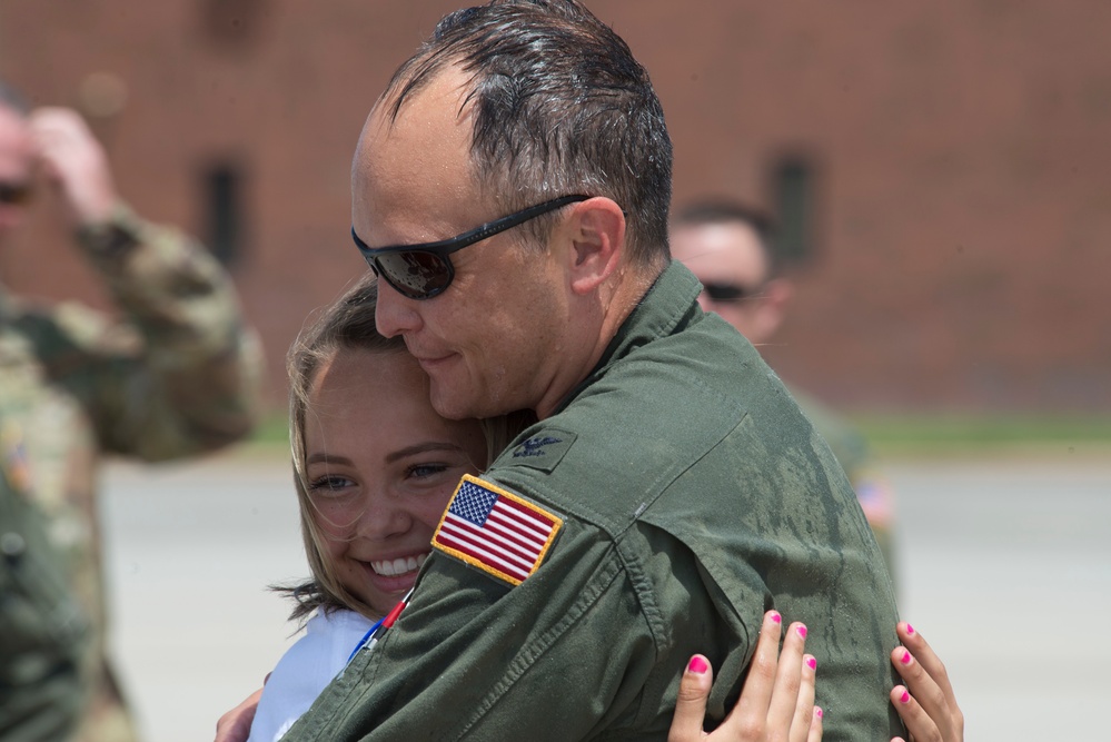 Col. Daniel Boyack completes fini-flight