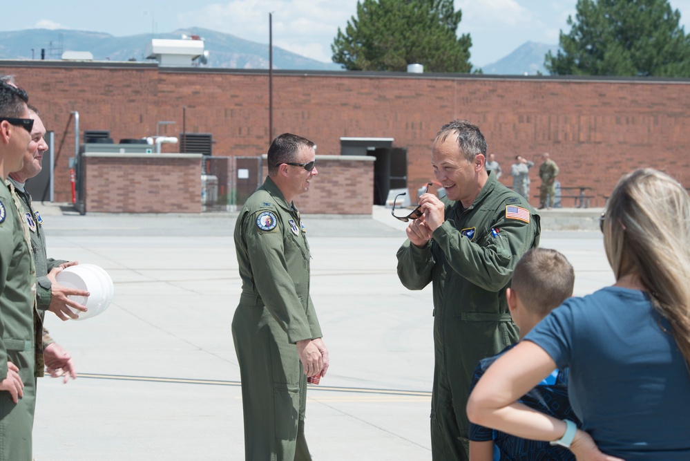 Col. Daniel Boyack completes fini-flight