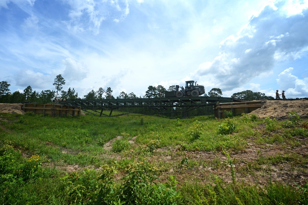 NMCB 1 Builds Medium Girder Bridge