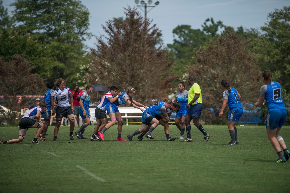 USAF Women's Rugby team competes in DoD tournament