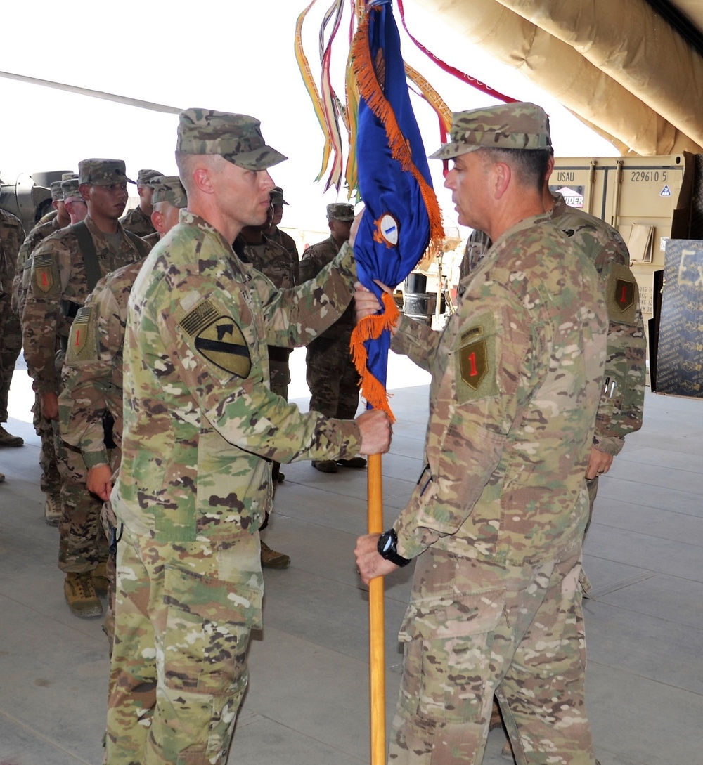 Lt. Col. Holcroft assumes command of 1-1 ARB in Erbil, Iraq