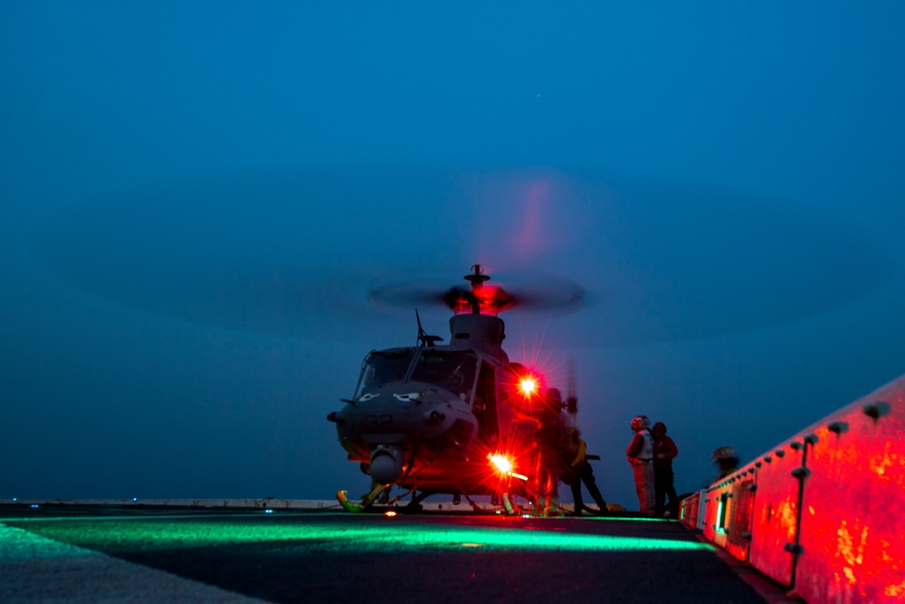 USS John P. Murtha Night Flight Ops
