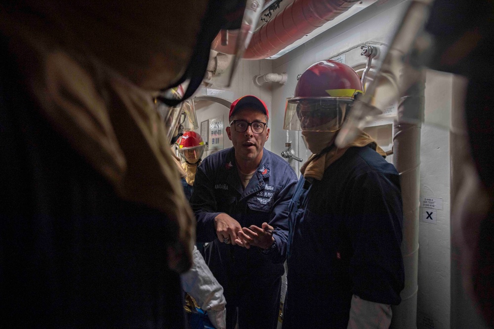 DVIDS - Images - USS McCampbell damage control training drill [Image 3 ...