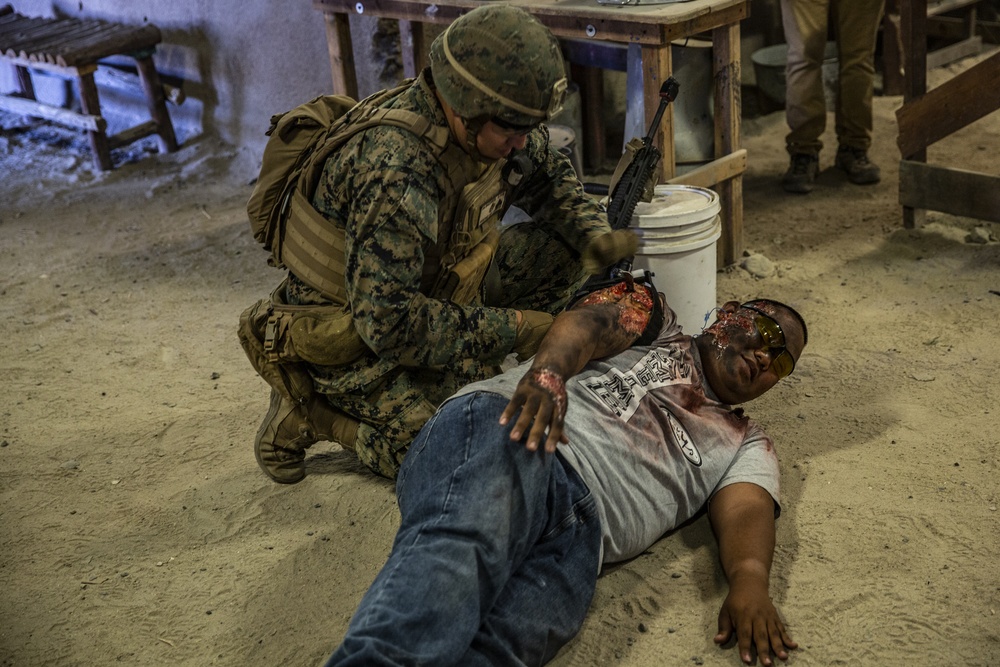 2/4 Marines conduct training at the Infantry Immersion Trainer