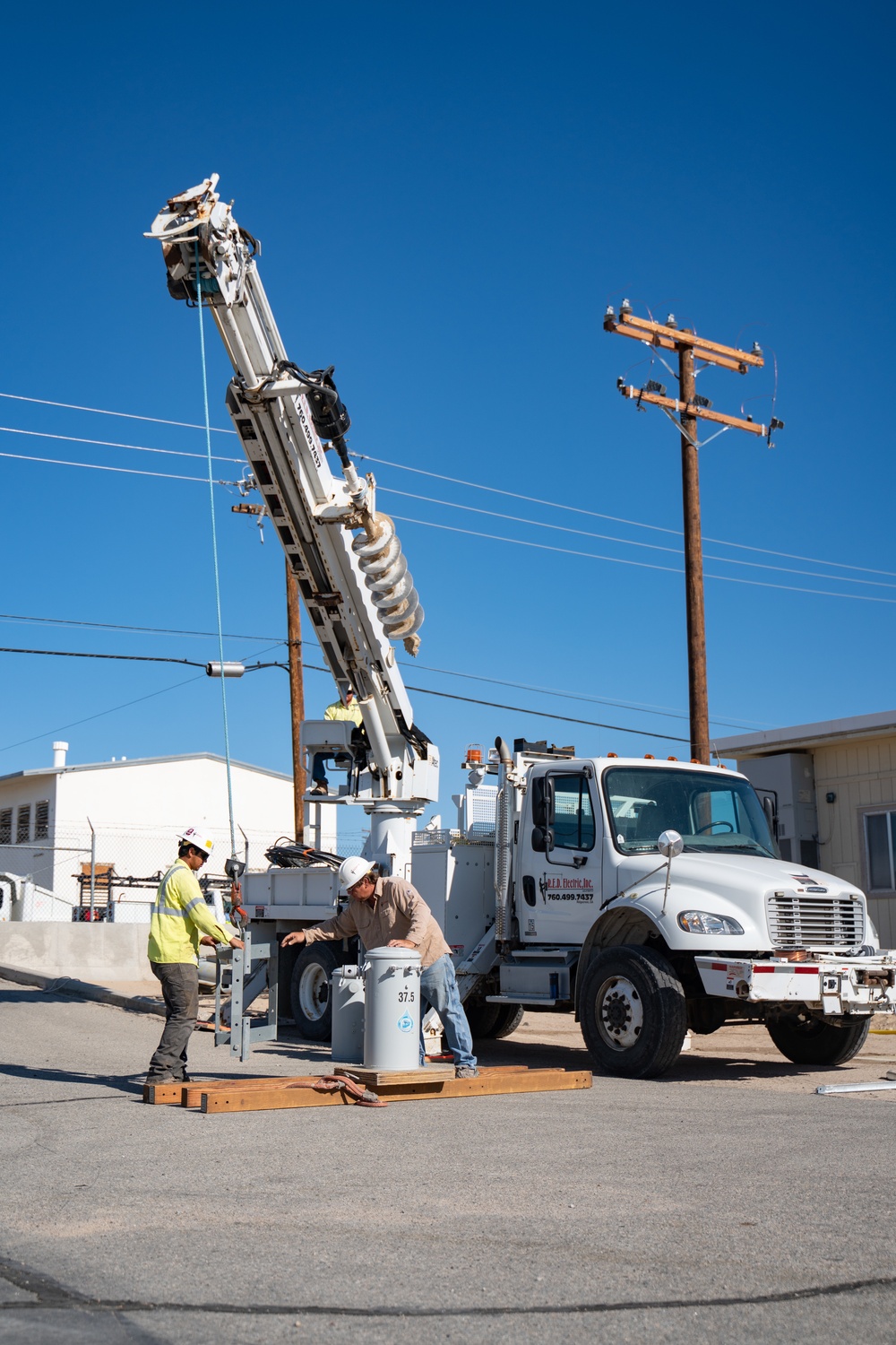 NAWS China Lake DoD Personnel Repair Base Facilities after Earthquake