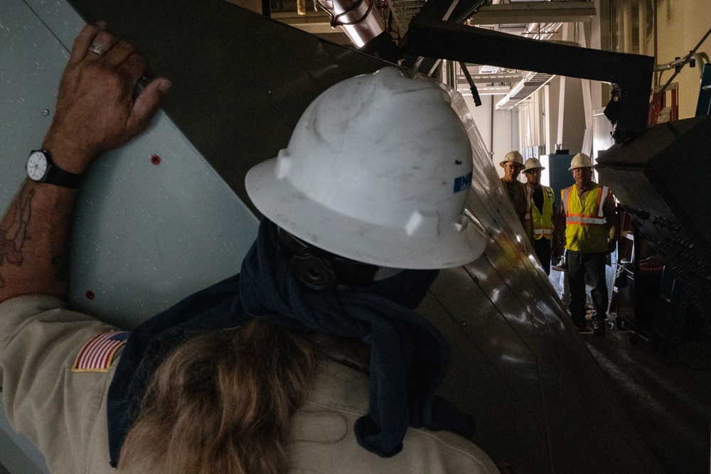 NAWS China Lake DoD Personnel Repair Base Facilities after Earthquake