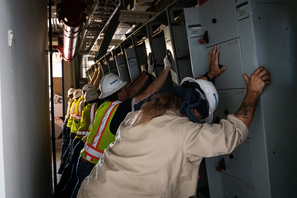 NAWS China Lake DoD Personnel Repair Base Facilities after Earthquake