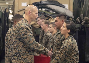CLB 22 Awards Ceremony, USS Arlington 190709