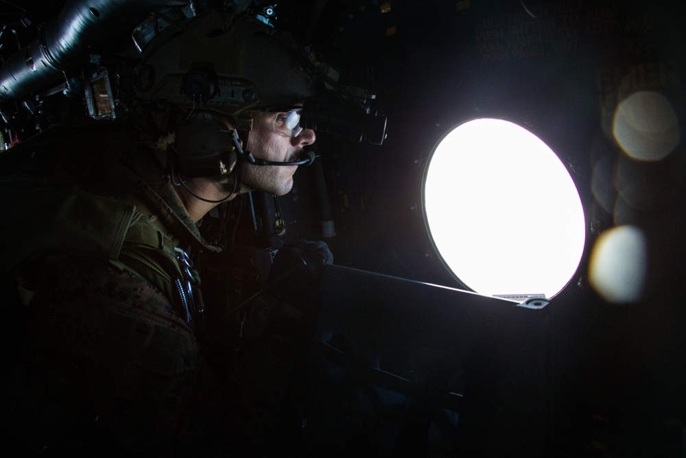 31st MEU Marines conduct HALO insert into Shoalwater Bay Training Area