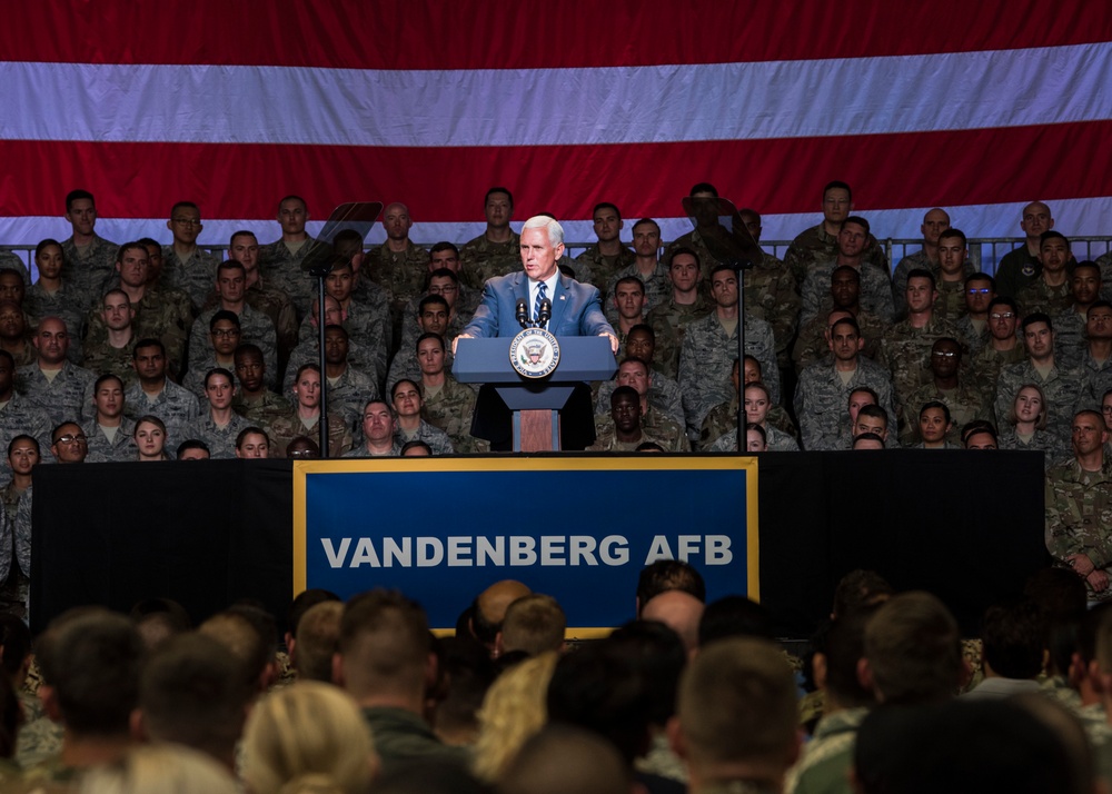 Vice President Pence visits VAFB