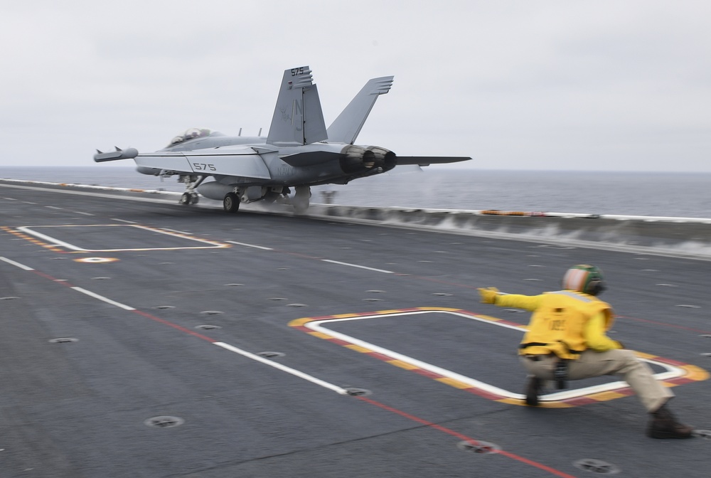 Aircraft Launches Off The Flight Deck