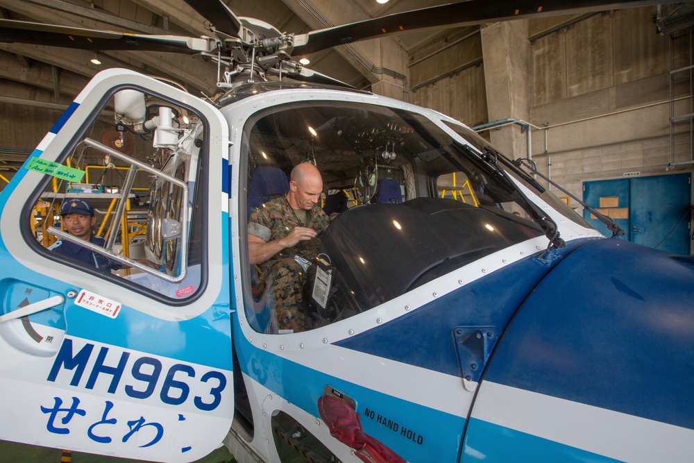 Leaders of MWHS-1 tour Japan Coast Guard