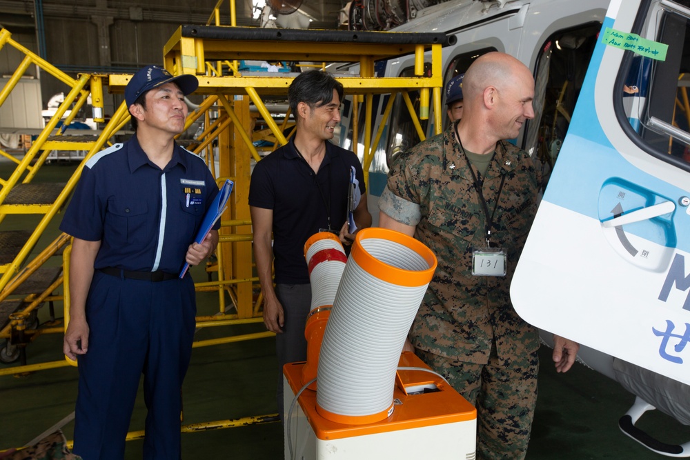 Leaders of MWHS-1 tour Japan Coast Guard