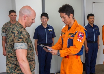 Leaders of MWHS-1 tour Japan Coast Guard