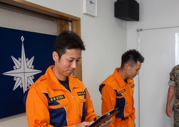 Leaders of MWHS-1 tour Japan Coast Guard