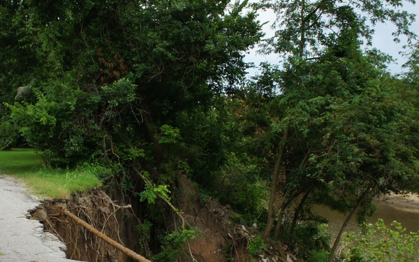 Road Damaged Due to Storms