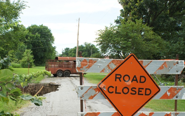 Road Closed After Collapse