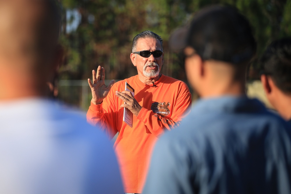 Mortocycle Safety Trainer instructing Mortocycle Safety Trainer instructing