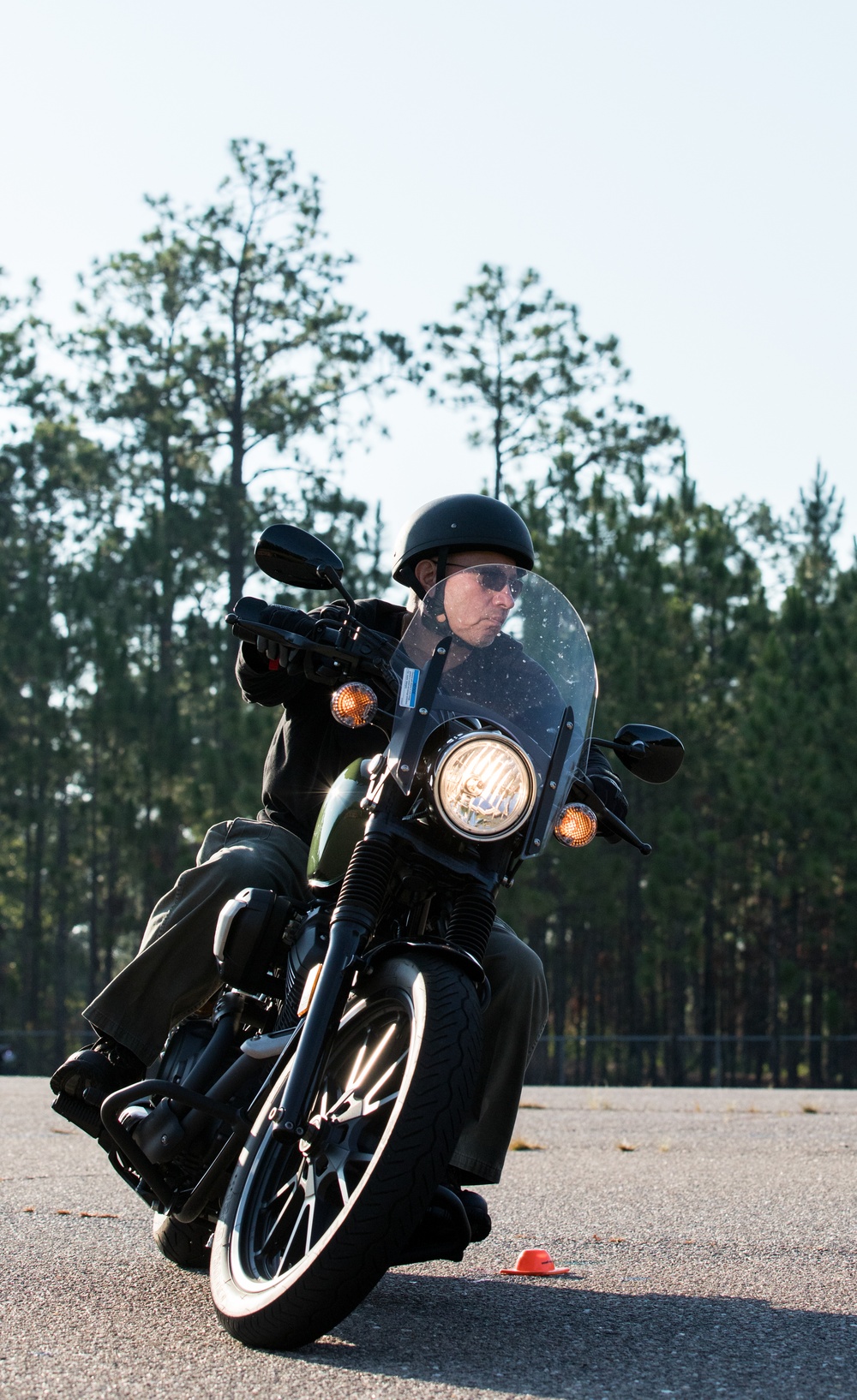 Riding in a turn Riding in a turn