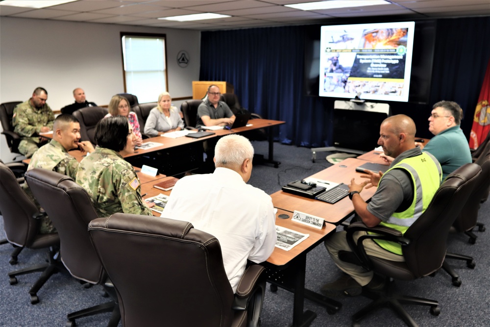 TRANSCOM Transportation Management System Prototype Core Team briefs Fort McCoy leadership on prototype