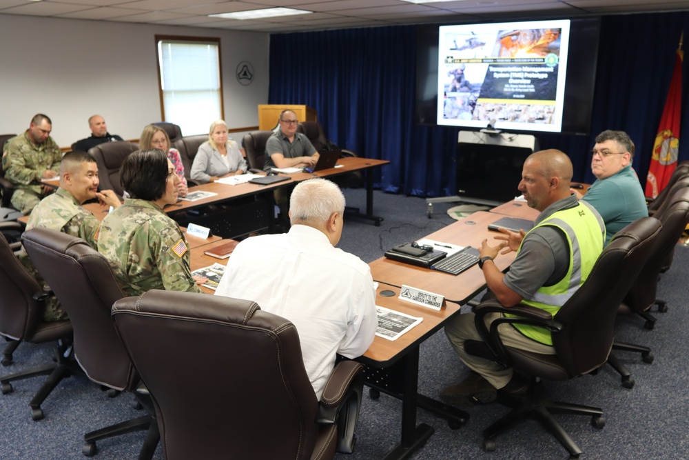 TRANSCOM Transportation Management System Prototype Core Team briefs Fort McCoy leadership on prototype