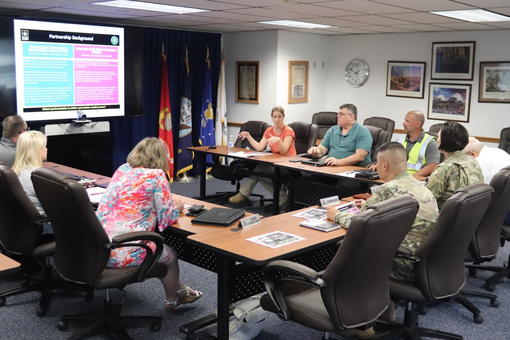 TRANSCOM Transportation Management System Prototype Core Team briefs Fort McCoy leadership on prototype