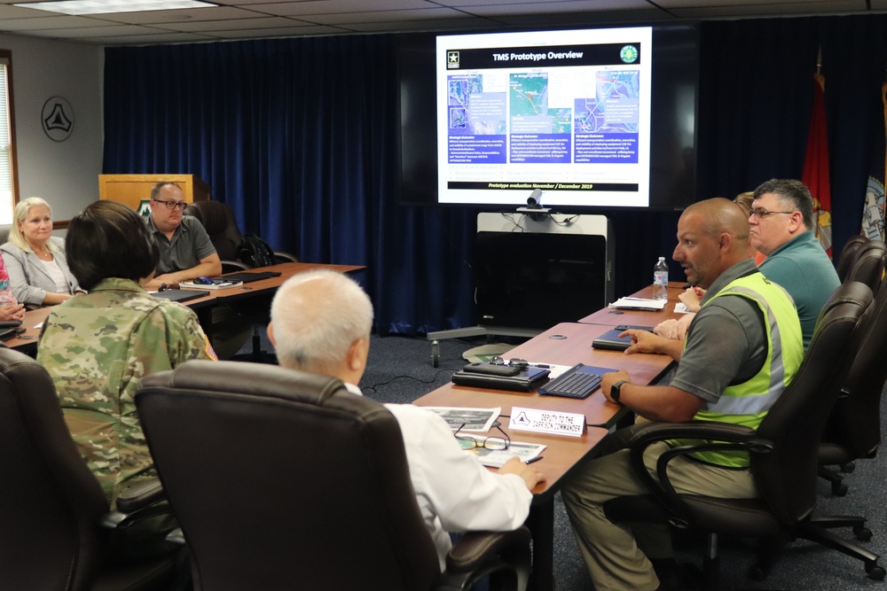 TRANSCOM Transportation Management System Prototype Core Team briefs Fort McCoy leadership on prototype