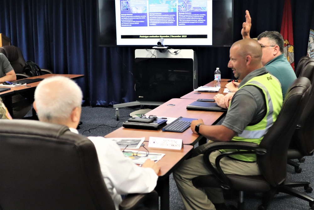 TRANSCOM Transportation Management System Prototype Core Team briefs Fort McCoy leadership on prototype