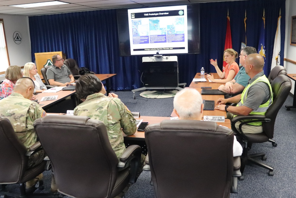 TRANSCOM Transportation Management System Prototype Core Team briefs Fort McCoy leadership on prototype