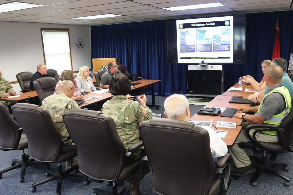 TRANSCOM Transportation Management System Prototype Core Team briefs Fort McCoy leadership on prototype