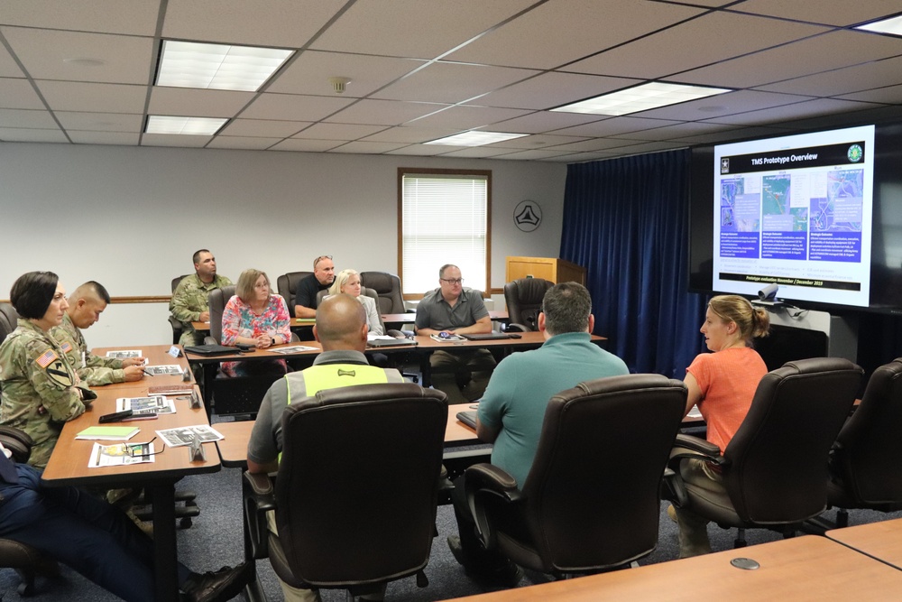 TRANSCOM Transportation Management System Prototype Core Team briefs Fort McCoy leadership on prototype