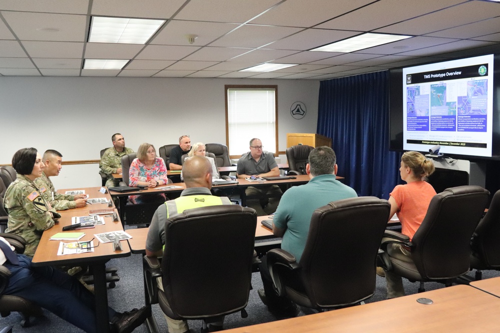 TRANSCOM Transportation Management System Prototype Core Team briefs Fort McCoy leadership on prototype