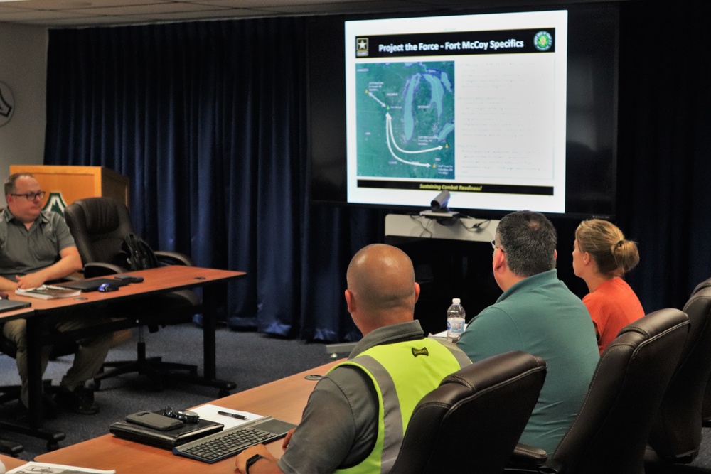 TRANSCOM Transportation Management System Prototype Core Team briefs Fort McCoy leadership on prototype