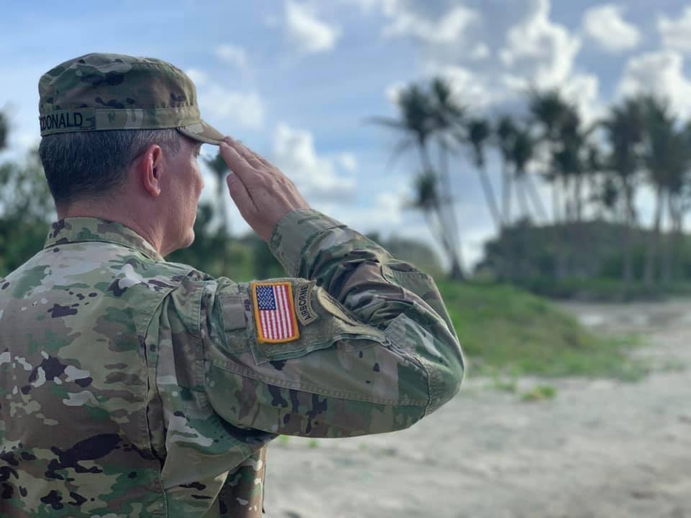 DVIDS News Command Sgt. Maj. honors father in Guam as 75th