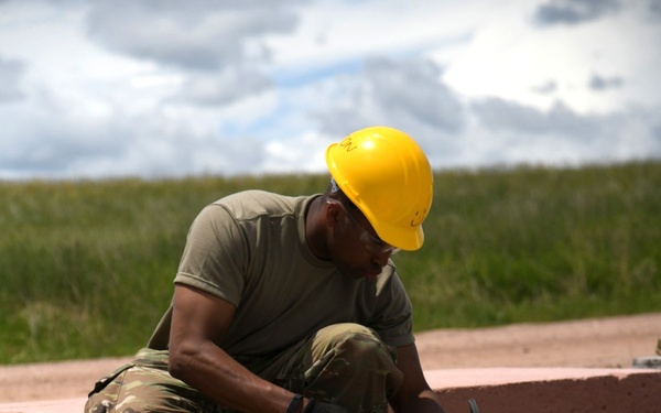 842nd Eng. improve Camp Guernsey infrastructure