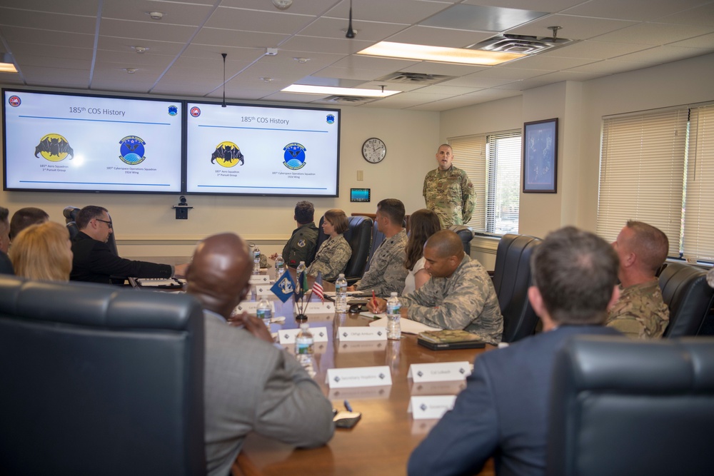 Governor Ralph Northam visits the Virginia Air National Guard