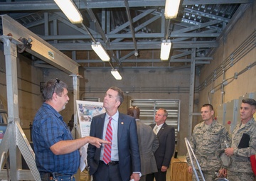 Governor Ralph Northam visits the Virginia Air National Guard