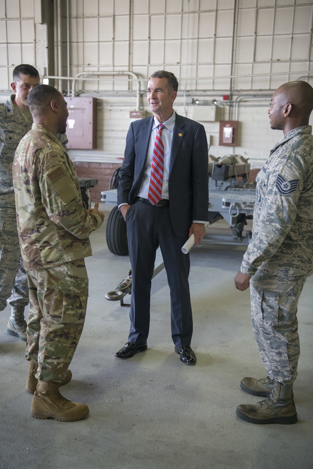 Governor Ralph Northam visits the Virginia Air National Guard