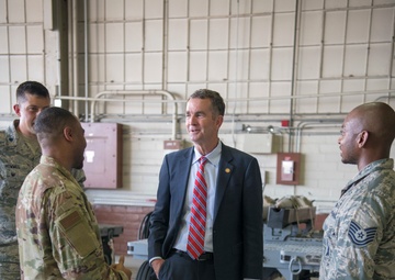 Governor Ralph Northam visits the Virginia Air National Guard