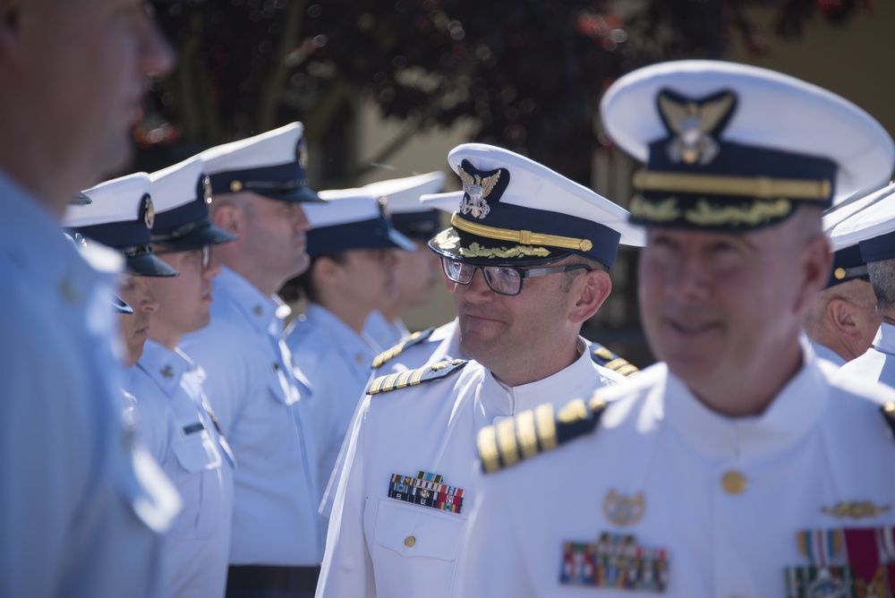 Coast Guard Training Center Petaluma holds change of command ceremony