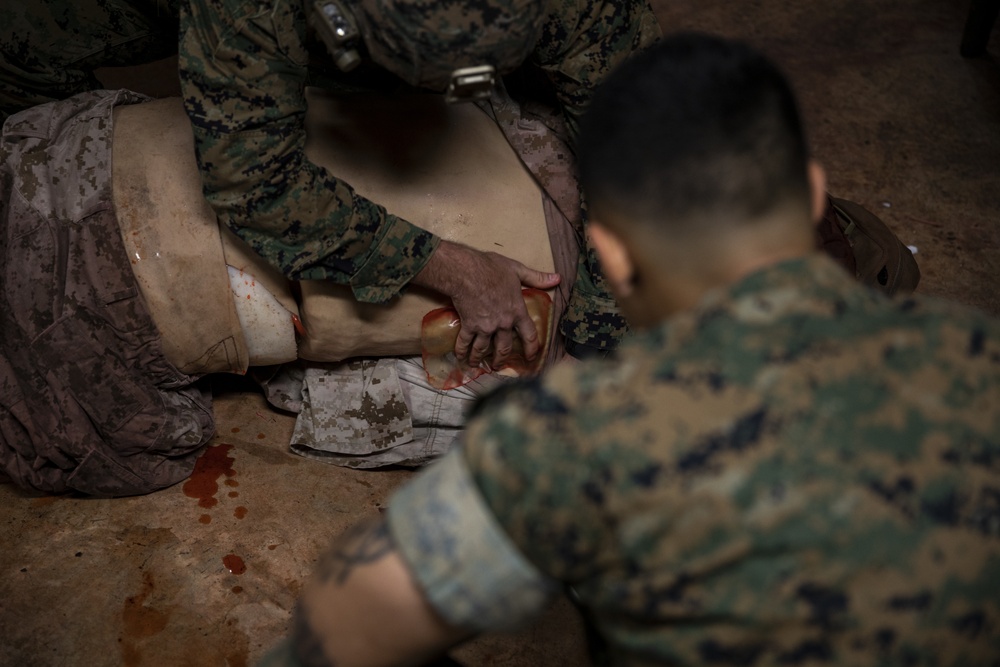 On the X | 3rd Medical Battalion Trains Marines from around III MEF TCCC