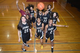 Camp Zama girls’ basketball team wins Far East Division II championship