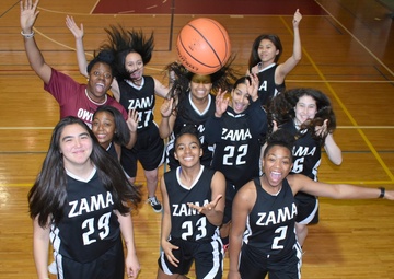 Camp Zama girls’ basketball team wins Far East Division II championship
