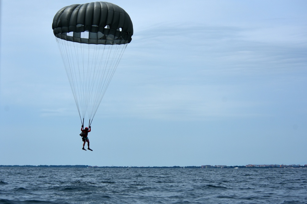 Taking the plunge: 57th RQS practices over-water parachuting