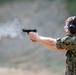 U.S. Sailors attend an M9 pistol qualification course